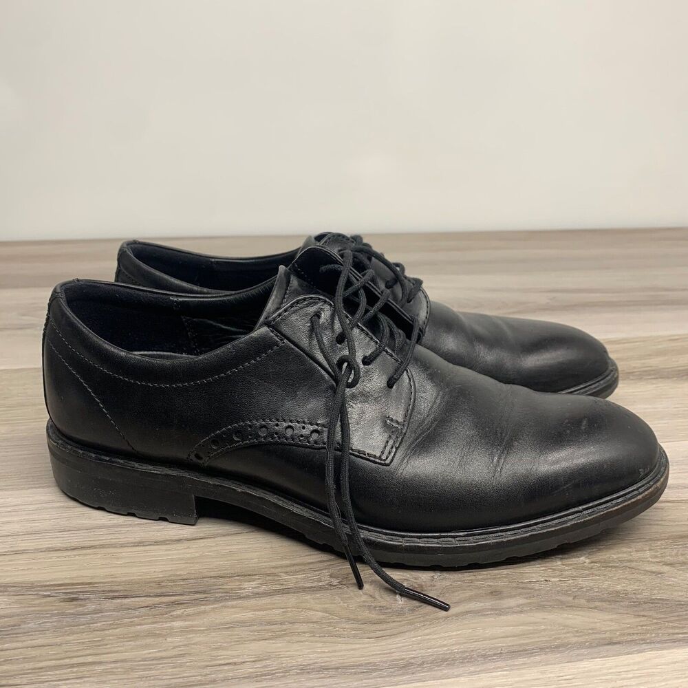 ECCO Vitrus Men's Dress Shoes Size EU‎ 44 US 10 Leather Black